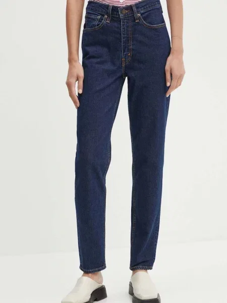 Дънки Levi's MOM JEAN тъмносиньо