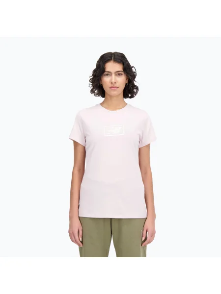 Dámske tričko New Balance Essentials Cotton Jersey december fialová