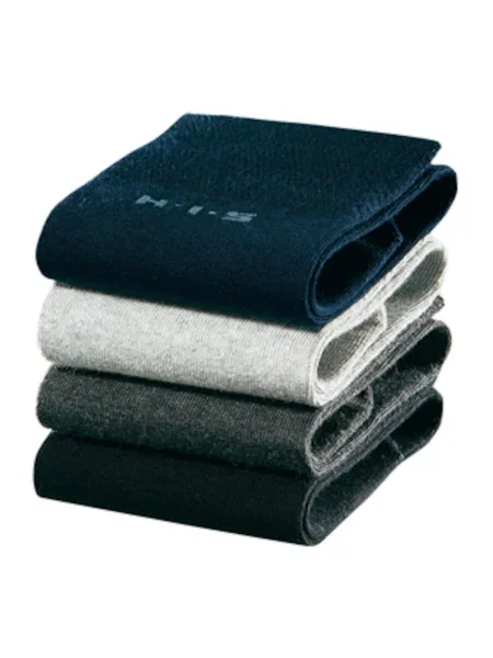 H.I.S Nogavice modra / siva črna