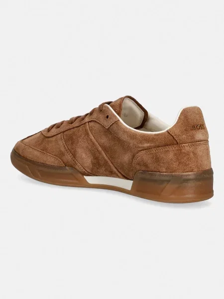 BOSS sneakers din piele întoarsă Brenta maro
