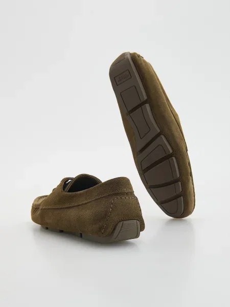 Замшевые лоферы Reserved коричневые