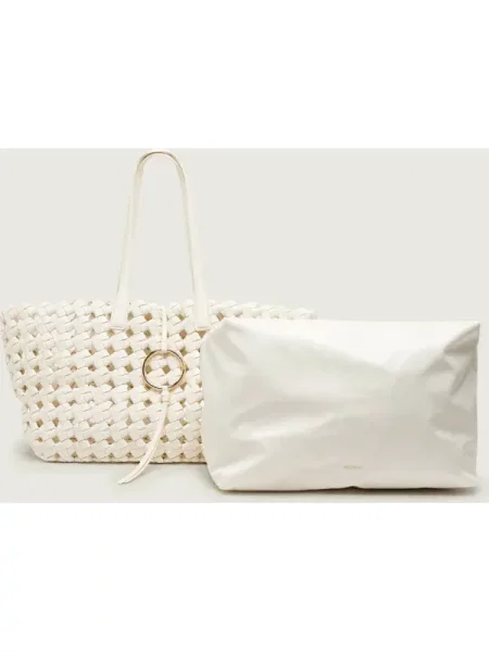 Marella Geantă shopper MLASPUMA alb