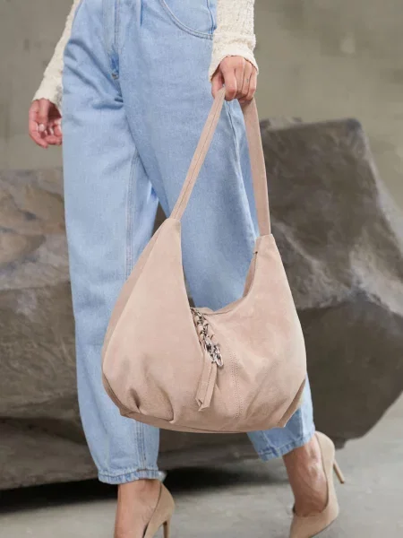 WeLassie Сумка zhnocha-shkrqna-sumka-monga-bezhevij Шкіра бежевий