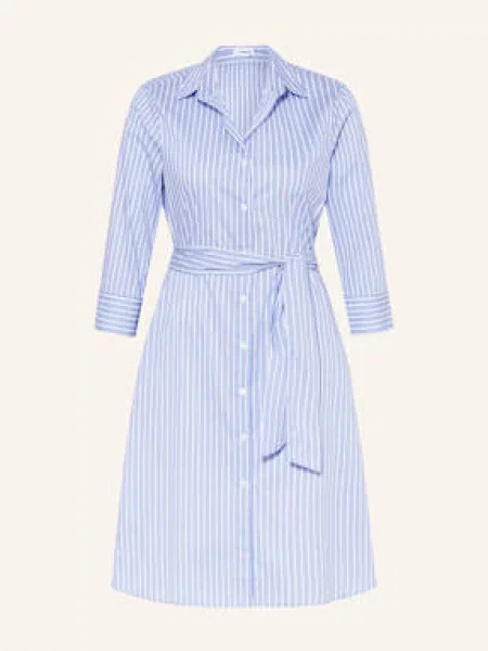 Rossana Diva Sukienka Koszulowa Z Rękawami blau biała