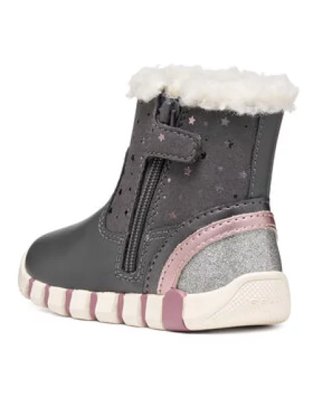 Geox Csizma B Iupidoo Girl Sötétszürke