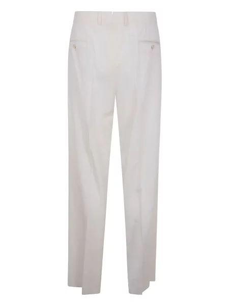 Pantaloni Lardini de lână alb