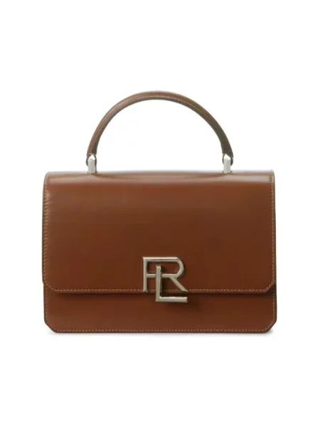 Mała mały torebka crossbody Ralph Lauren brązowa