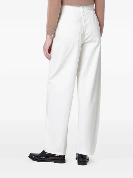Blugi boyfriend Maison Kitsune alb