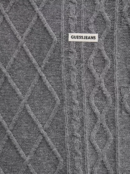 Шерстяной свитер Guess Jeans серый