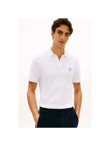 Tricou polo Tommy Hilfiger alb