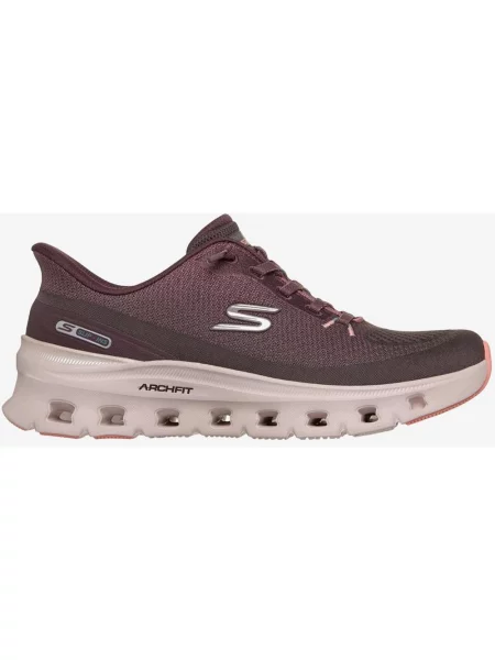 Buty do biegania Skechers Arch Fit Glide-Step Pro Slip-Ins bordowo 36 różowe