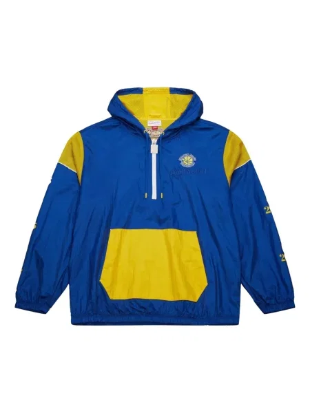 Geacă Mitchell & Ness de jumătate de fermoar albastru