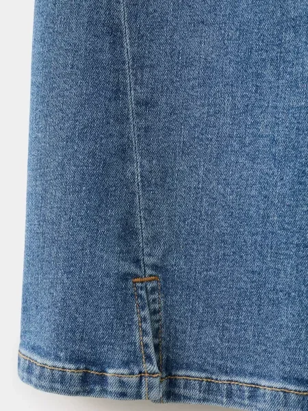 Дитячі Джинси кльош MANGO BOOTCUT бавовна/еластан синій