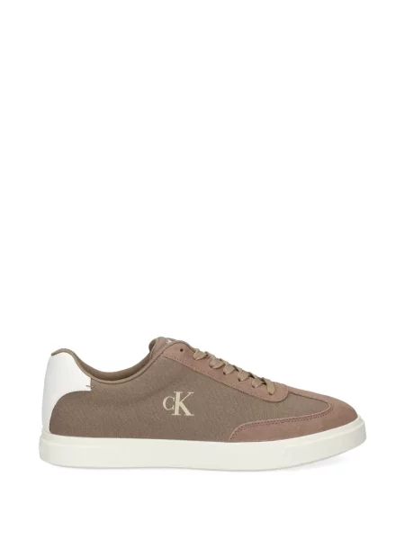 Sneakerși Calvin Klein cu autograf maro