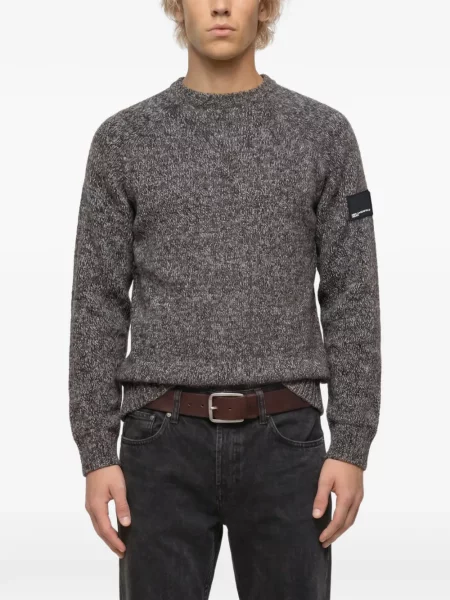 Pulover Karl Lagerfeld Jeans melange gri