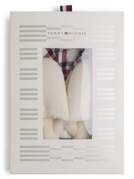 Tommy Hilfiger Piżama Kobiety Sztuczne włókno biały|czerwony w kratkę S biała