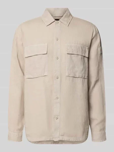 Koszula casualowa o kroju relaxed fit z czystego lnu model LOCKY' Boss Orange