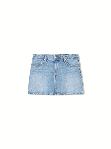 Bershka Fustă denim albastru