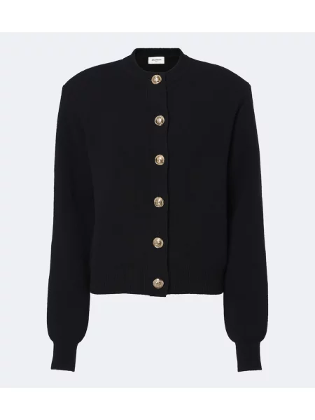 Cardigan Balmain de lână negru