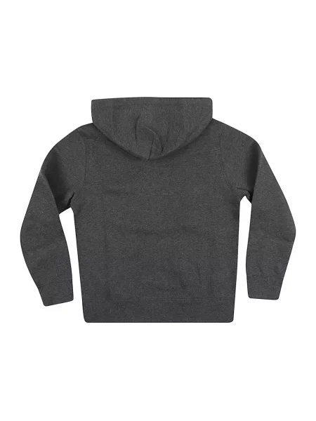 Dzianinowa bluza z kapturem Ralph Lauren z kapturem szara