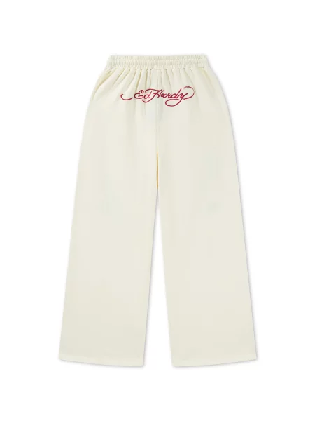 Ed Hardy Pantaloni Flying Eagle crem