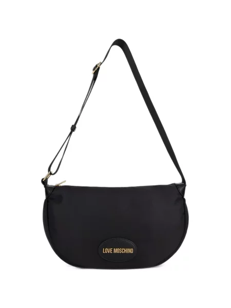 Geantă Love Moschino cu autograf negru