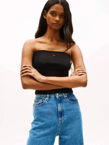 Tommy Jeans Top negru