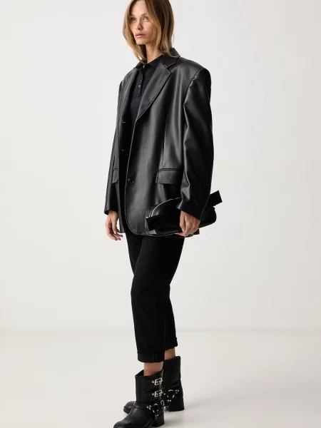 Tricou cu mânecă lungă Levi's® din modal negru