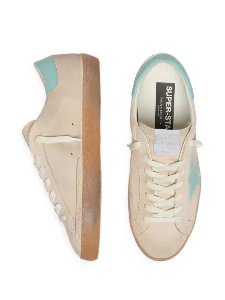 Sneakerși Golden Goose din piele de căprioară bej