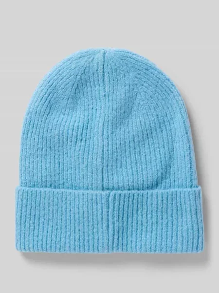 Czapka z dzianiny z szerokim brzegiem model ‘IAIVO’ Ichi błękitna