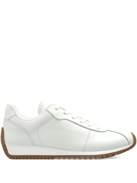 Δερμάτινα sneakers Michael Michael Kors με κορδόνια λευκό