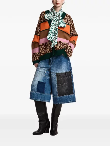 Raštuotas kardiganas Essentiel Antwerp leopardinis ruda