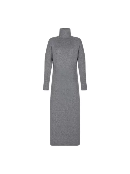 Długa sukienka maxi Golden Goose wełniana szara