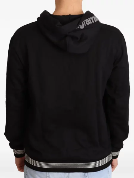 Hanorac cu glugă Dolce & Gabbana cu imagine negru