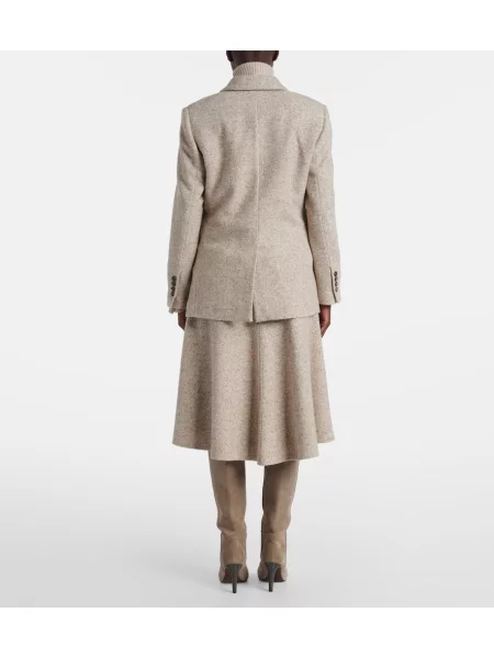 Volneni blazer Brunello Cucinelli bež
