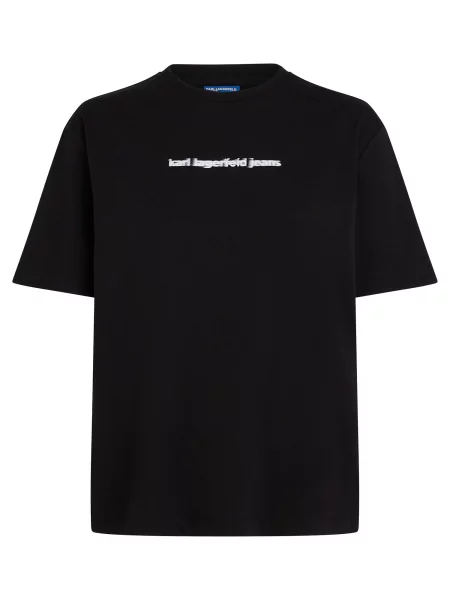 KARL LAGERFELD JEANS Tricou / alb negru