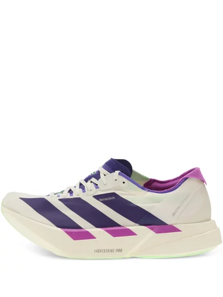 Běžecké pruhované prošívané tričko Adidas oranžové