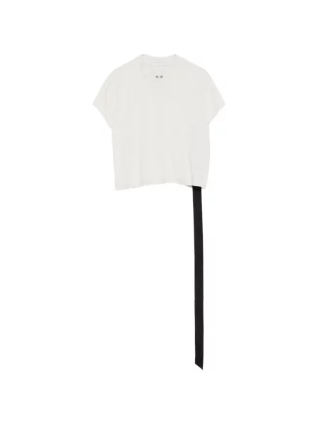 Tricou Rick Owens Drkshdw tricotate cu bretele alb