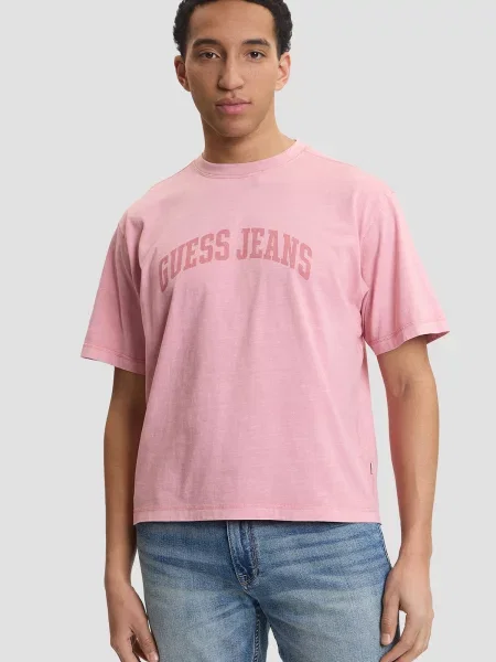 Футболка Guess Jeans розовая