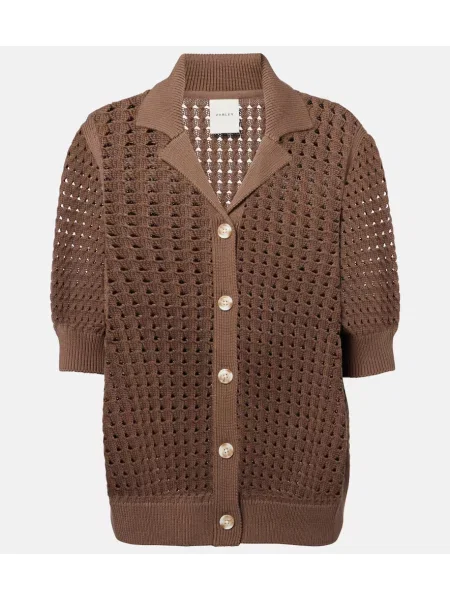 Cămașă Varley tricotate maro