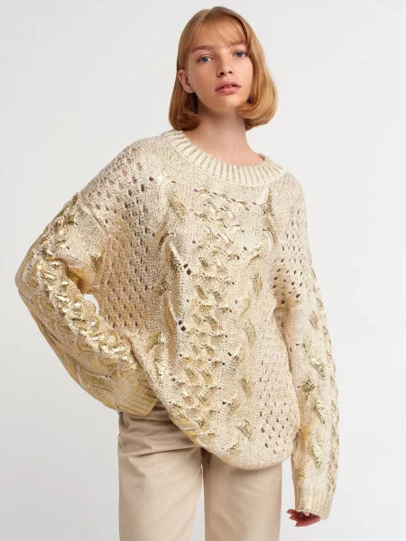 Dilvin Pulóver Pullover krém