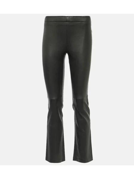 Pantaloni Stouls din piele negru