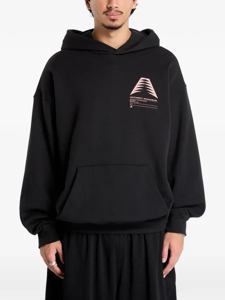 Τρέξιμο fleece μπλούζα Adidas με λαιμόκοψη v μαύρο