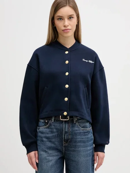 Tommy Hilfiger bluza granatowy gładka niebieska