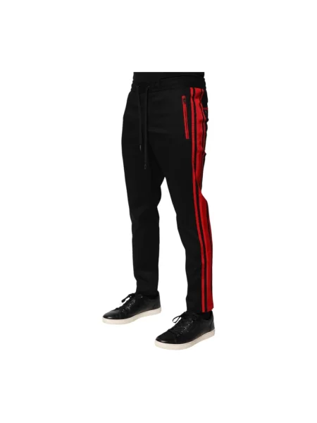 Joggery Dolce And Gabbana z paskiem czarne