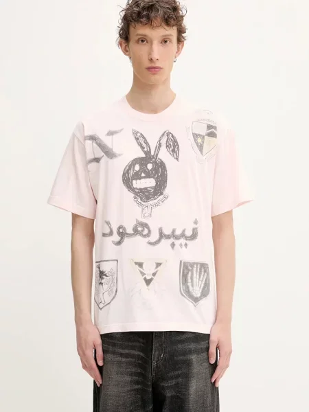NEIGHBORHOOD tricou din NH . TEE cu imprimeu roz