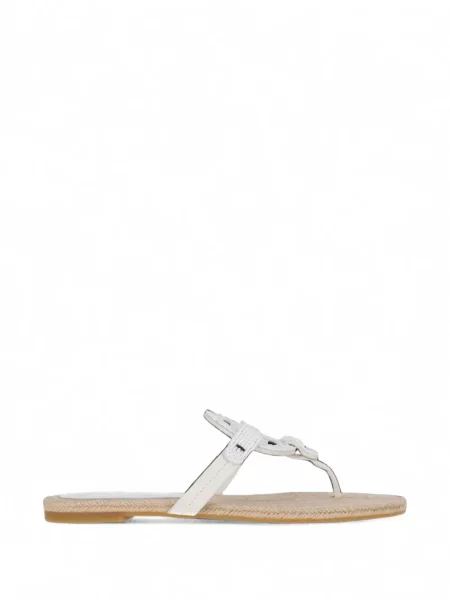 Espadrile Tory Burch cu mărgele alb