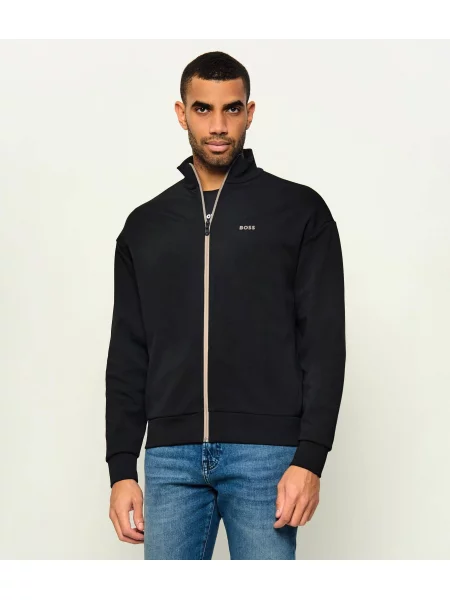 BOSS GREEN Hanorac Sutton Zone negru
