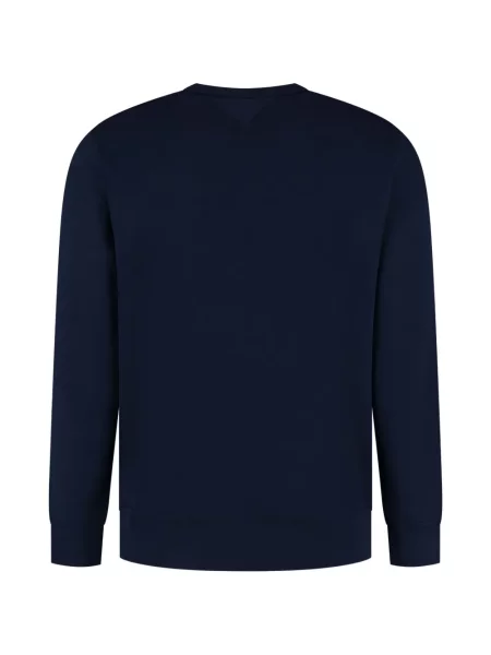 Haftowana koszulka Polo Ralph Lauren z dekoltem w serek niebieska