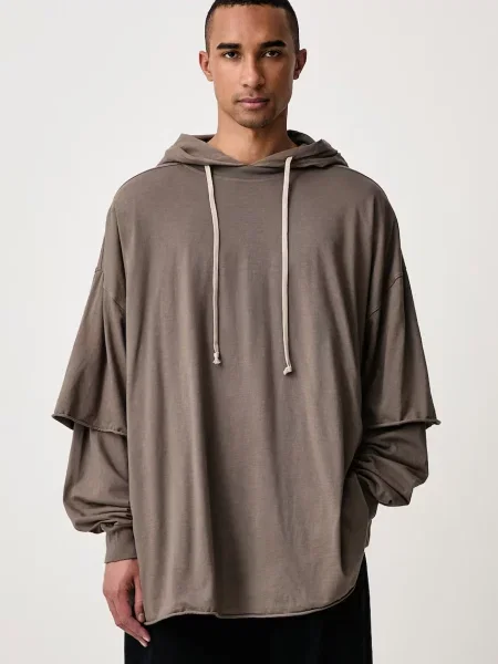 Rick Owens DRKSHDW Tommy Hustler hanorac cu glugă din pentru bărbați
